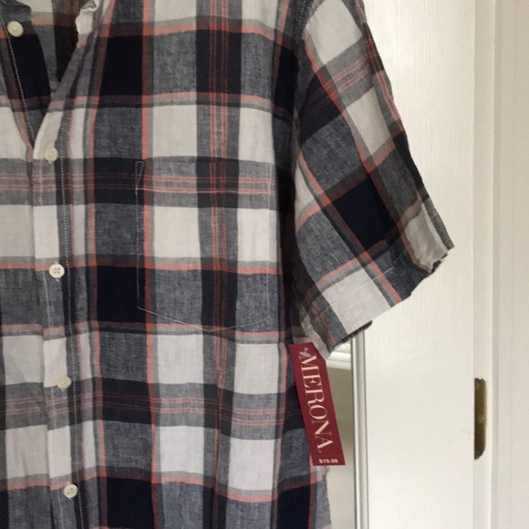 Merona Short-Sleeve Button Down— NWT! - Picture 3 of 5
